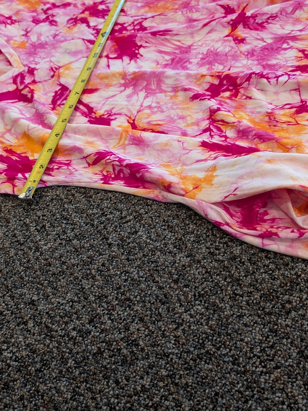 Funsport Pink & Orange Tie-Dye V-Neck Dress - Picture 5 of 6